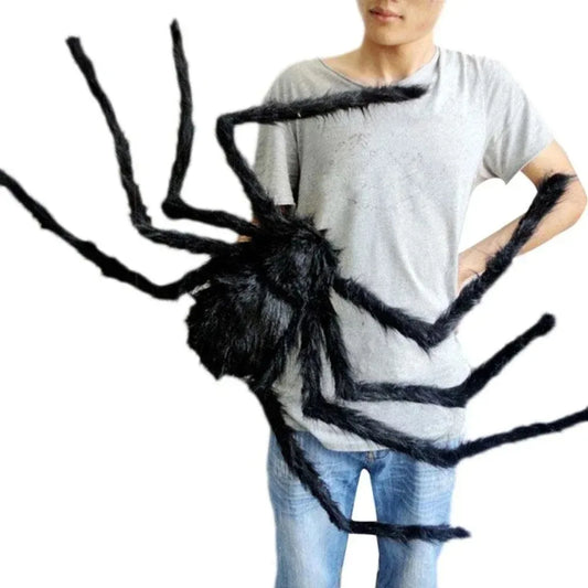 Gigantisk plyschspindel för Halloween och pranks