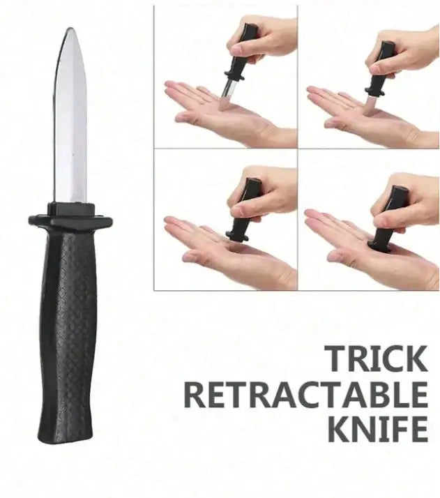 Indragbar trickkniv i plast